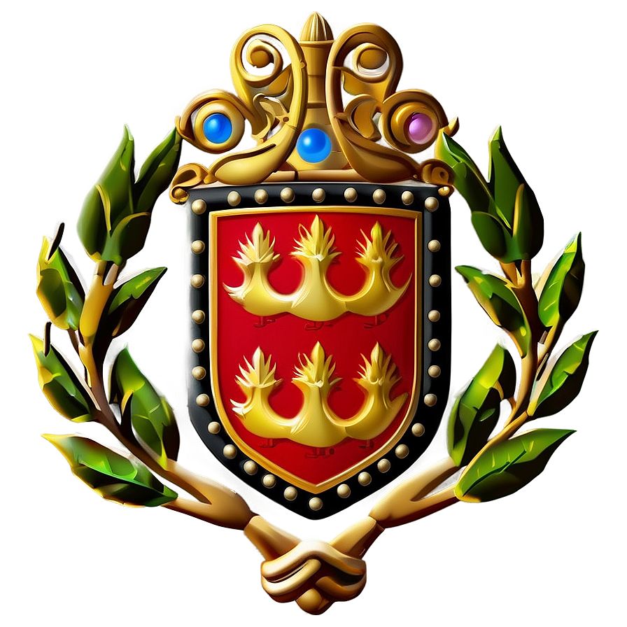 Heraldic Laurel Crest Png Fin76