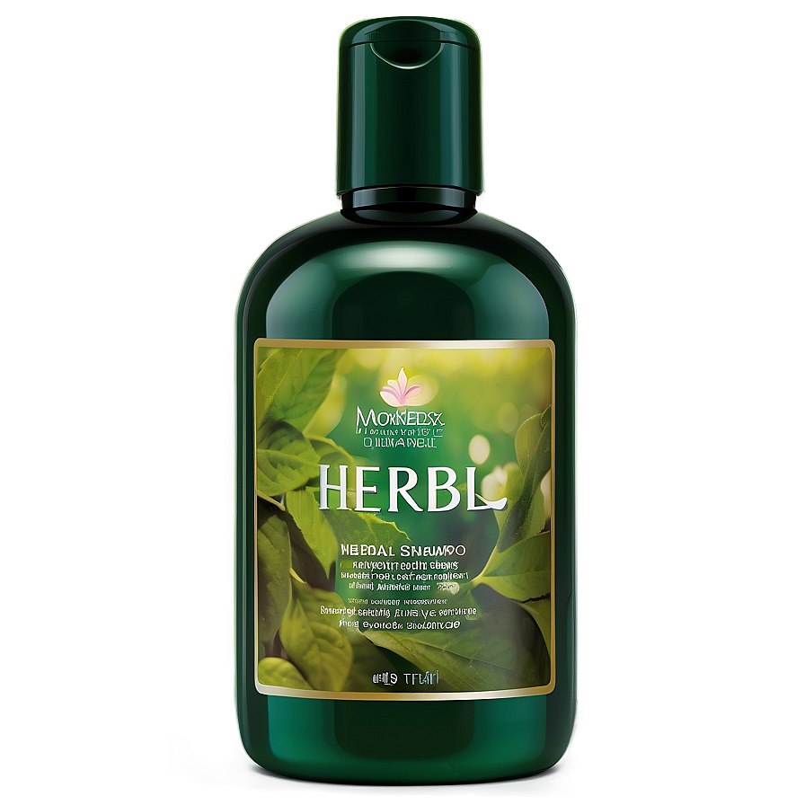 Herbal Shampoo Bottle Png 06132024