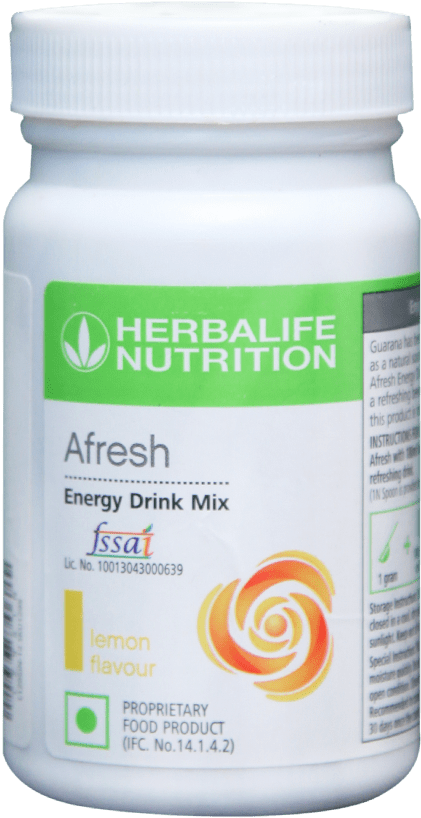 Herbalife Afresh Lemon Flavor Energy Drink Mix