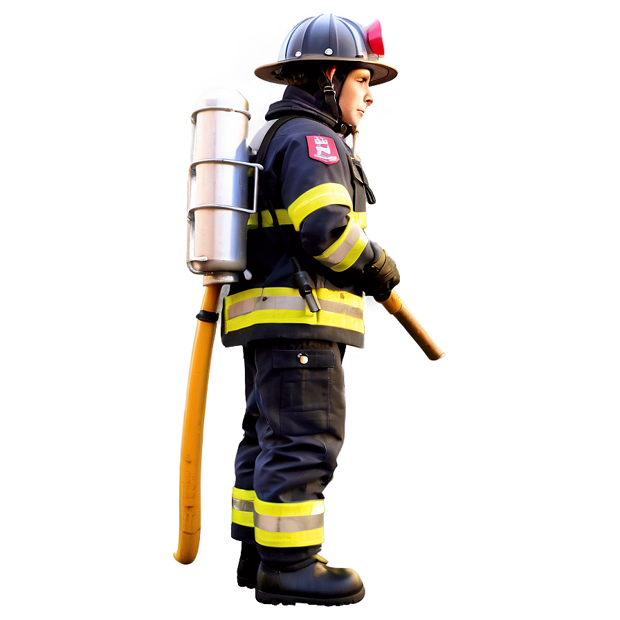 Heroic Firefighter Png 89