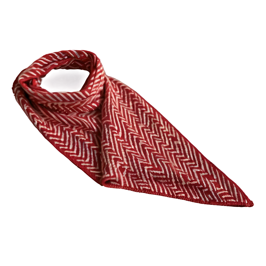 Herringbone Red Scarf Png 06252024