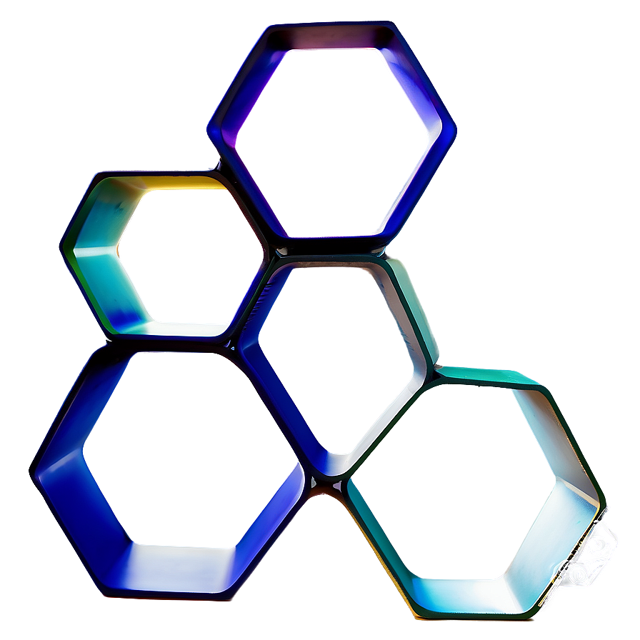 Hexagon Honeycomb Wall Shelf Png Sur