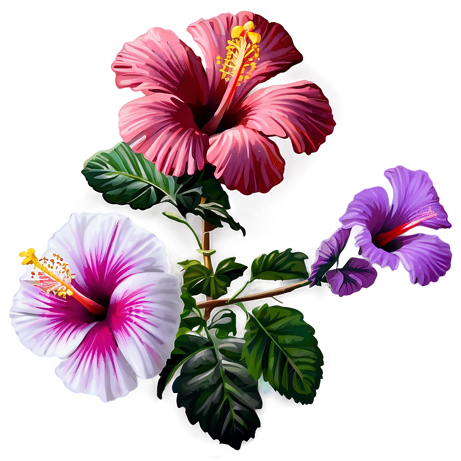 Hibiscus Art Png Xbw