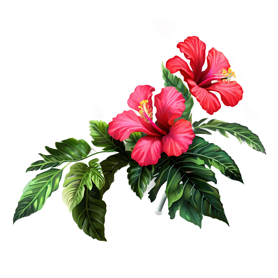 Hibiscus Flower Bush Png Ncs68