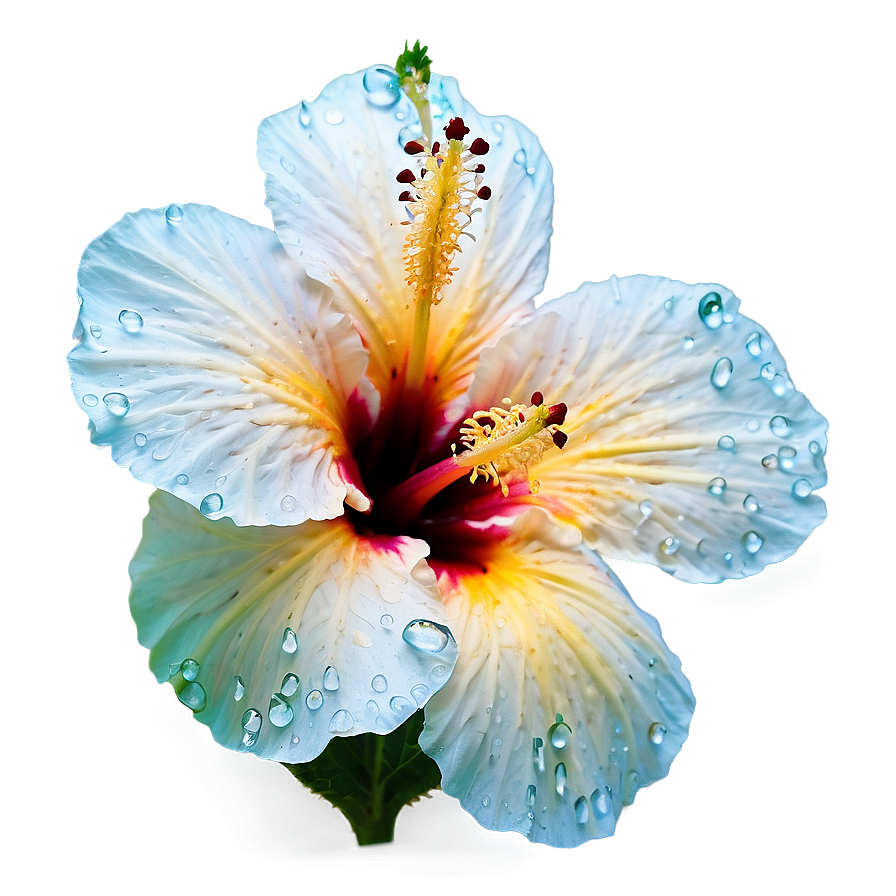 Hibiscus With Dew Png 05232024