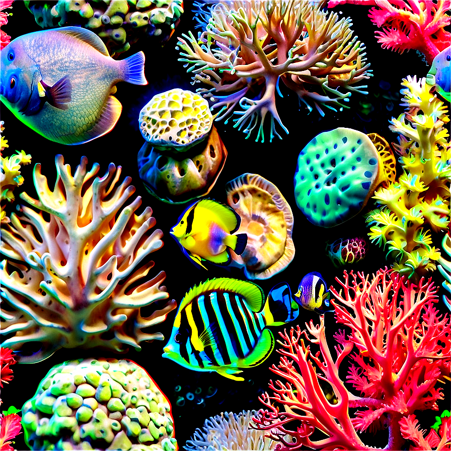 Hidden Coral Reef Treasures Png Fyl