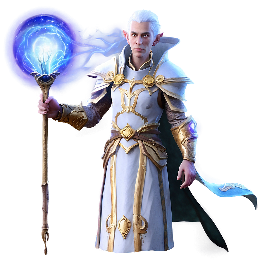 High Elf Mage Spellcasting Png Flc