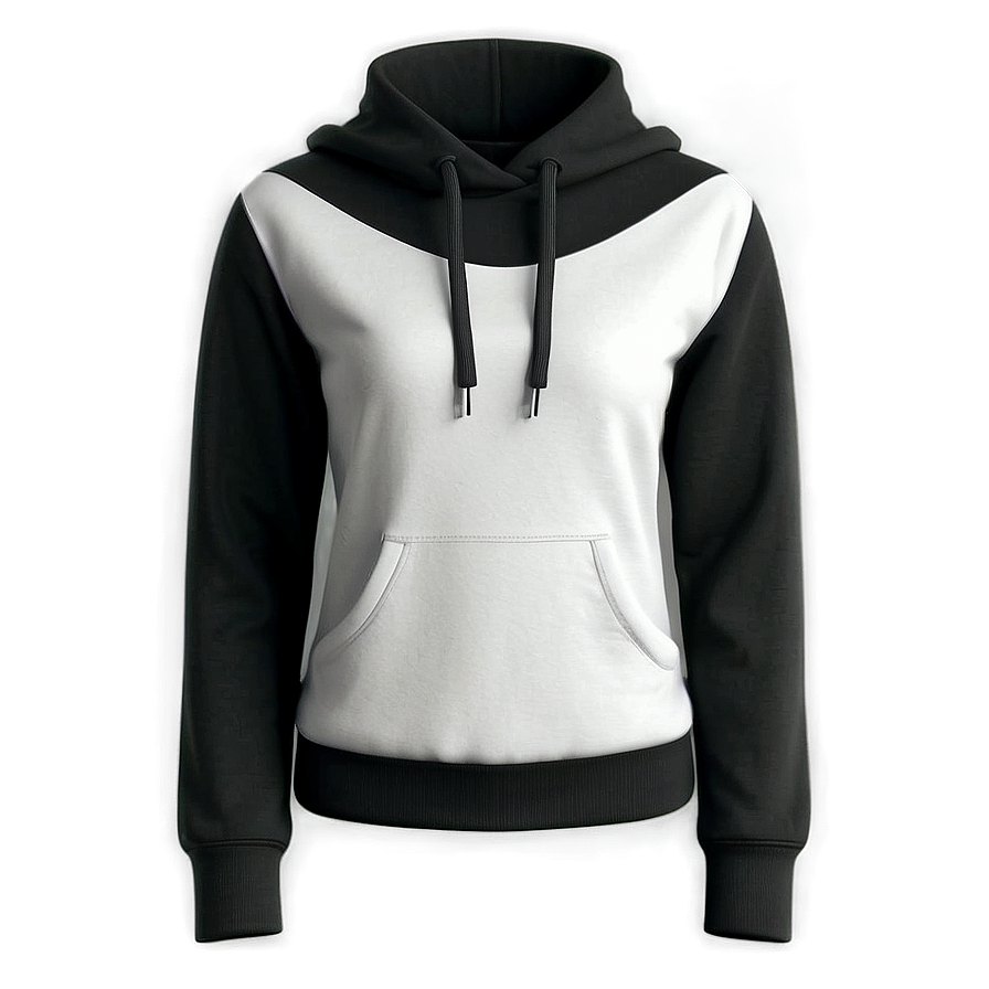 High Neck Black Hoodie Png Yrk92