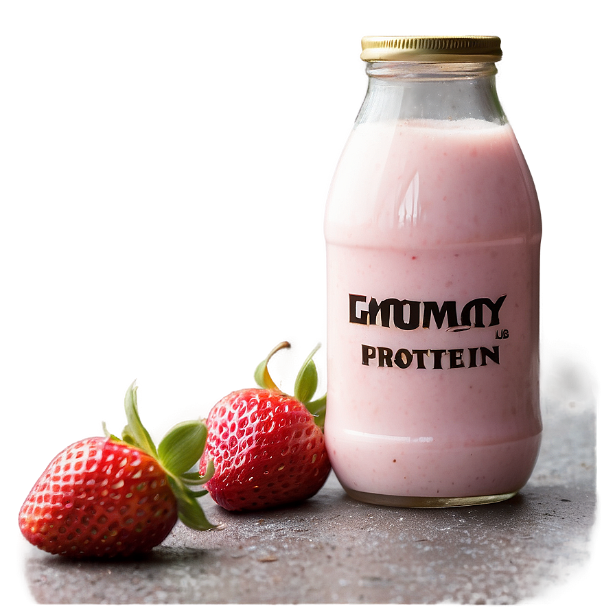 High-protein Strawberry Milk Png Lpl32