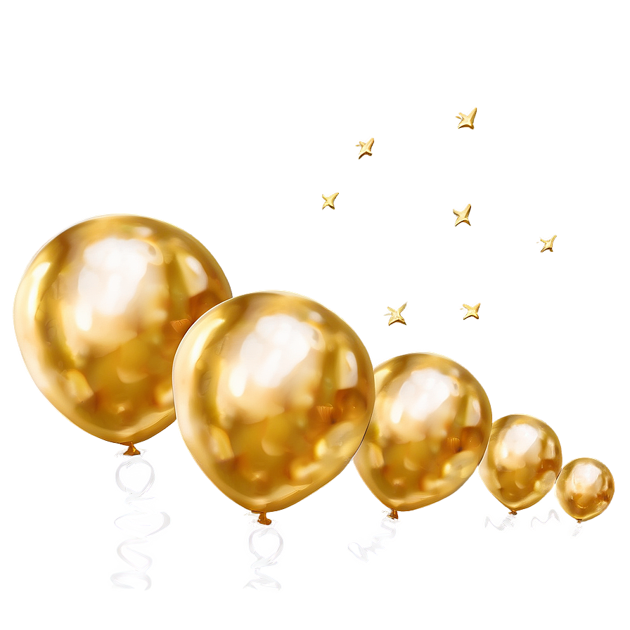 High-quality Gold Balloon Png Ihf