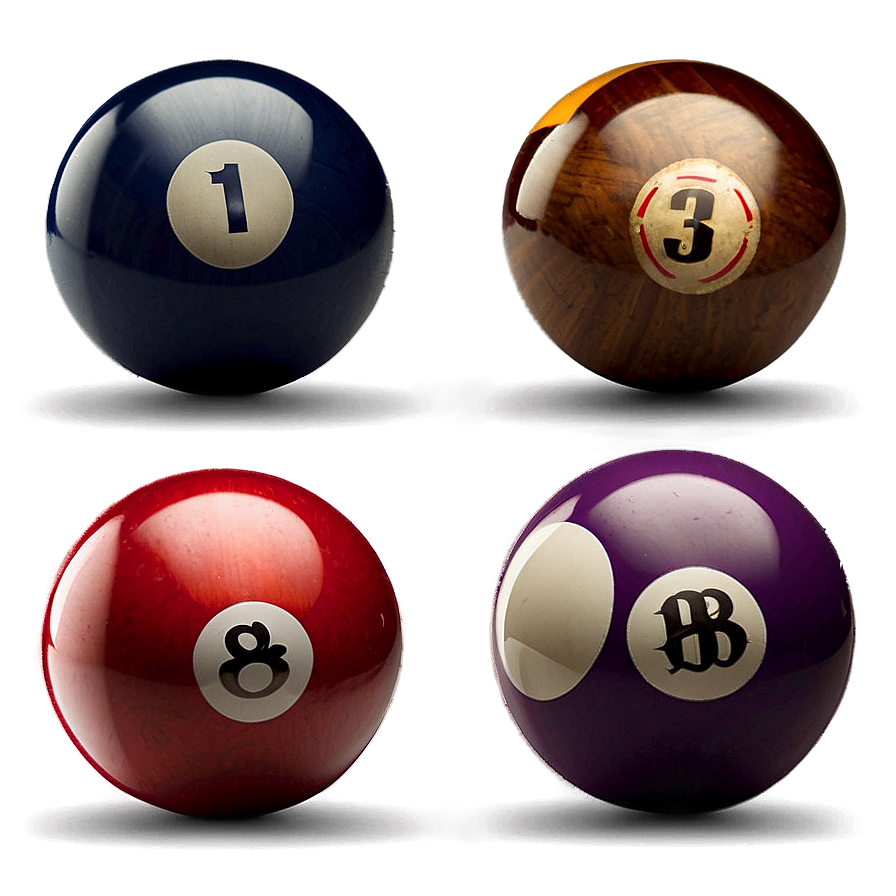 High-quality Pool Balls Png Wbv