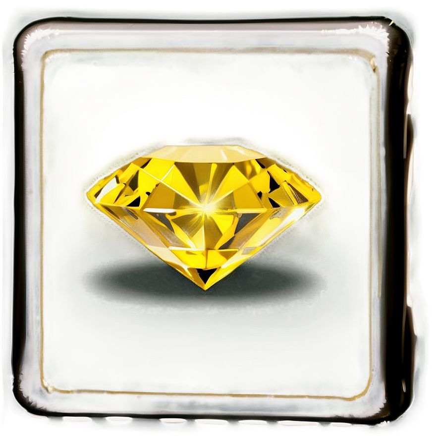 High Quality Yellow Diamond Png Kkl