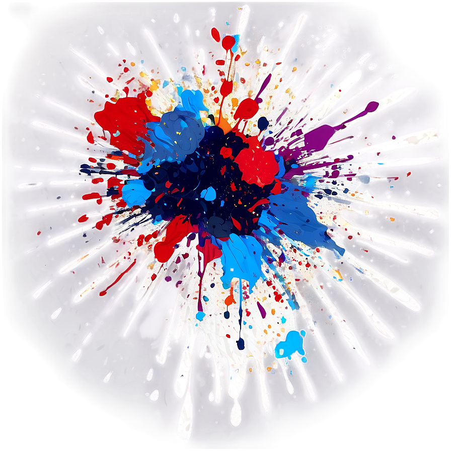 High Res Splatter Paint Effect Png Wcj26