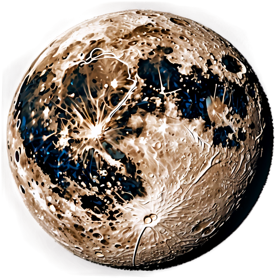 High-resolution Moon Surface Png Dfd