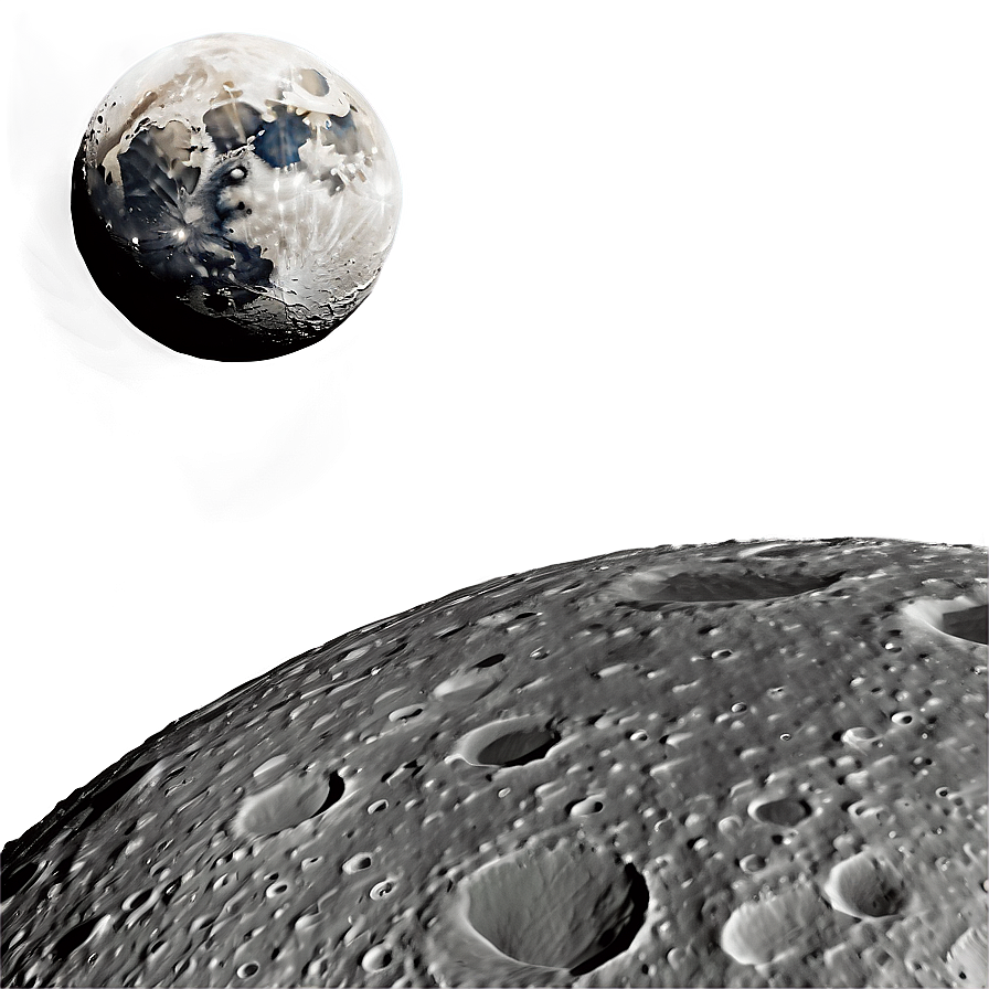 High-resolution Moon Surface Png Xge