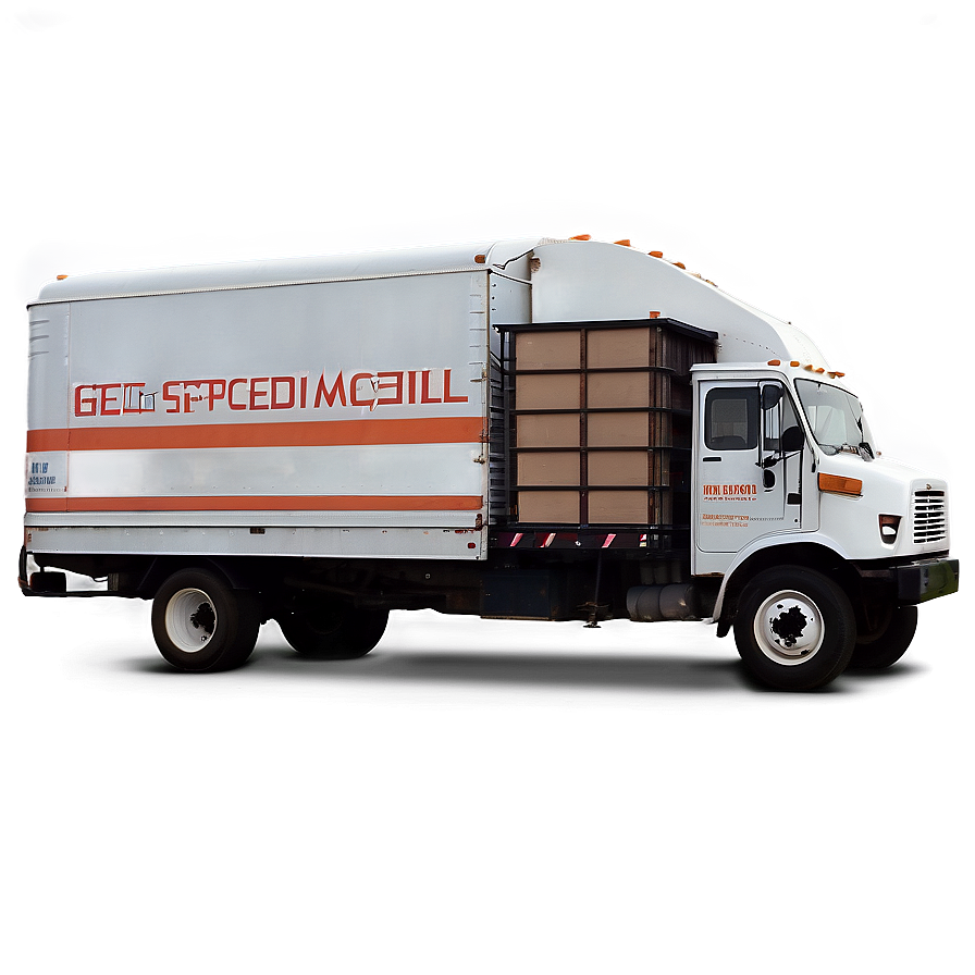 High-speed Mail Truck Delivery Png Rck