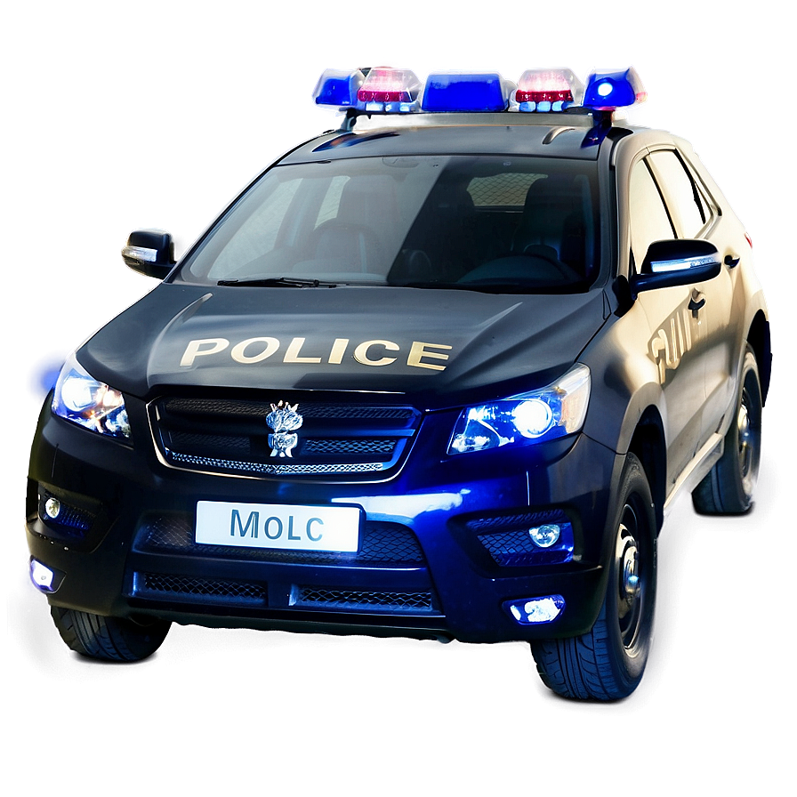 High-speed Police Car Png Ajt