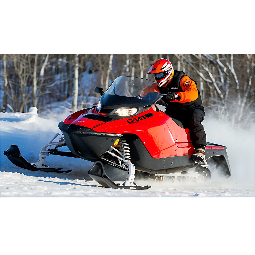 High-speed Snowmobile Chase Png 06252024