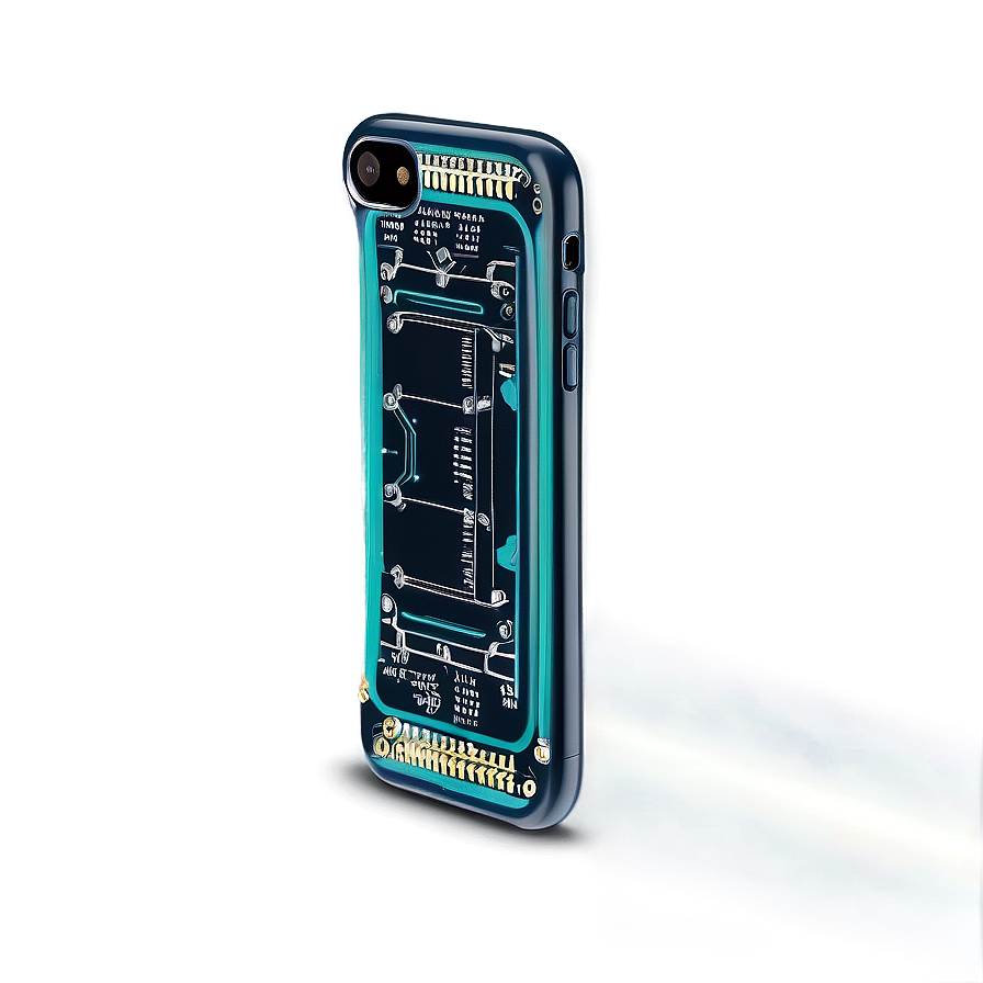 High Tech Circuit Phone Case Png 06122024