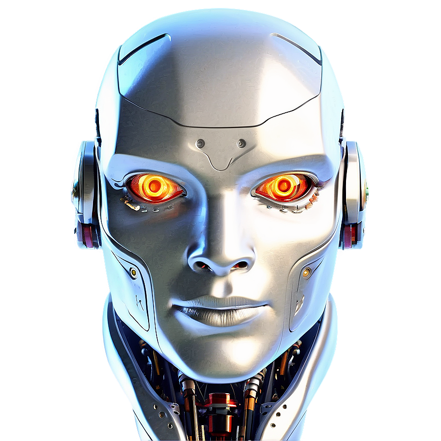 High-tech Robot Head Png 06212024