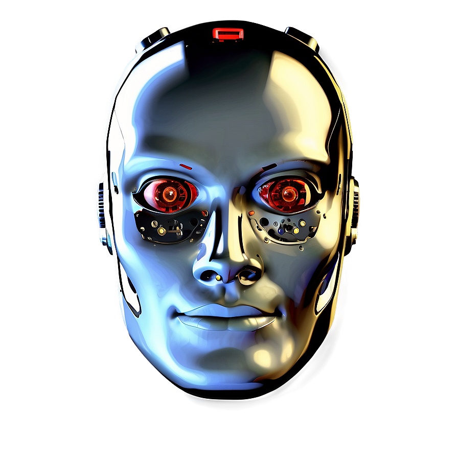 High-tech Robot Head Png 19