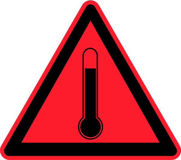 High Temperature Warning Sign