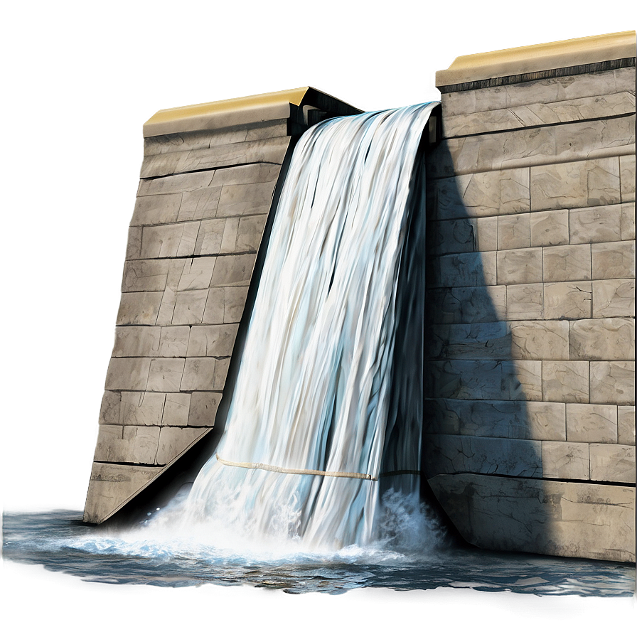 High Water Pressure Dam Wall Png Myd