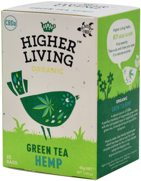 Higher Living Organic Green Tea Hemp Box