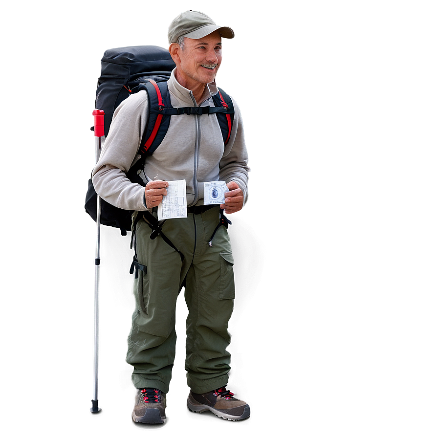 Hiker With Compass Png Coo93