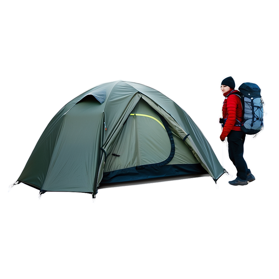 Hiker With Tent Png Byq