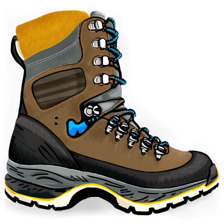 Hiking Boot With Heel Stabilizer Png 06282024