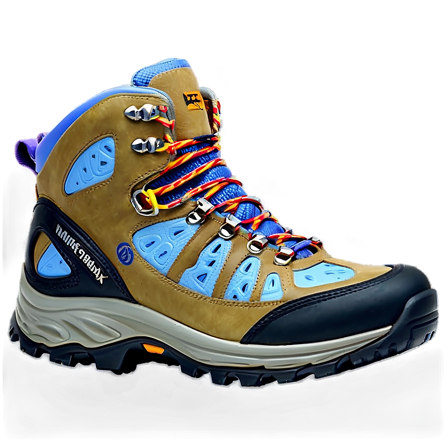 Hiking Boot With Reflective Details Png 44