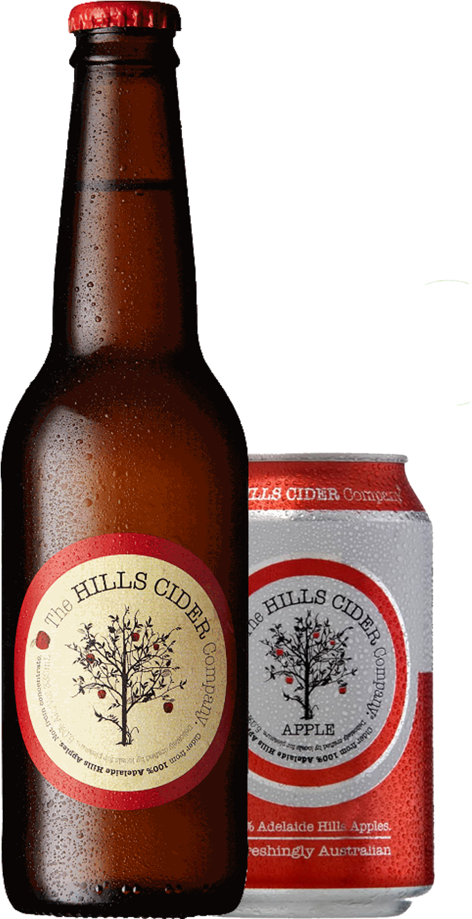 Hills Cider Bottleand Can