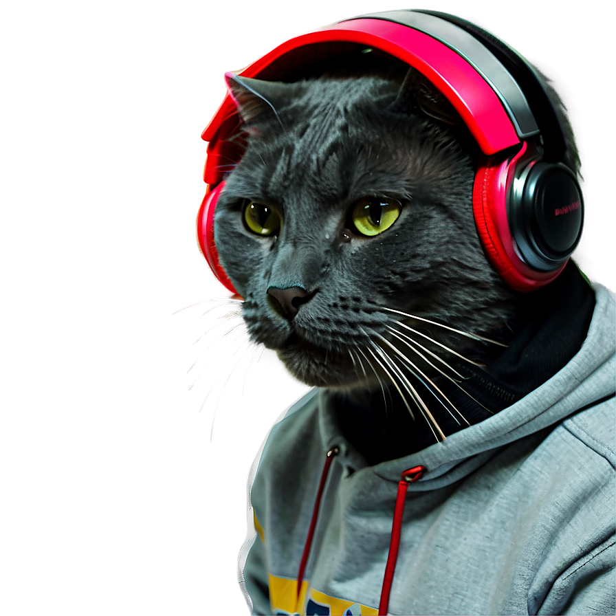 Hip Hop Cat Filter Png 06282024