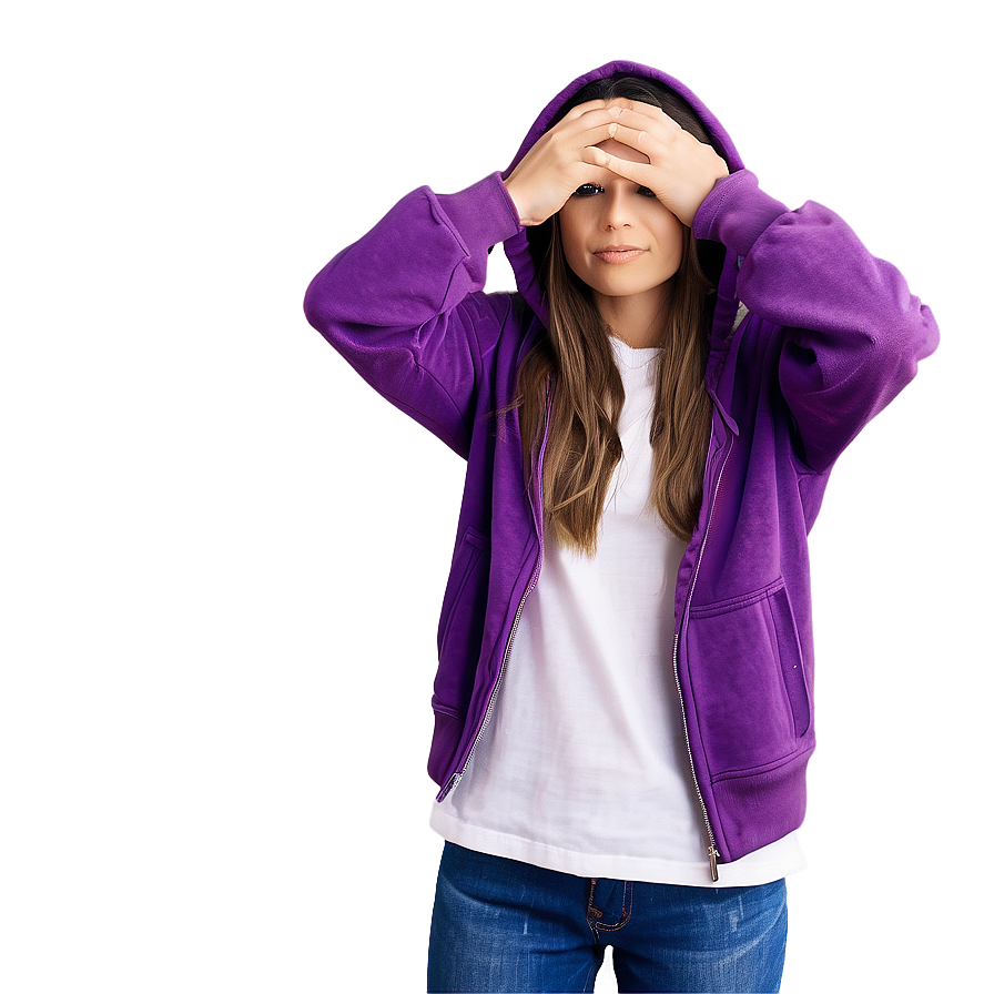 Hip Purple Hoodie Clipart Png 75