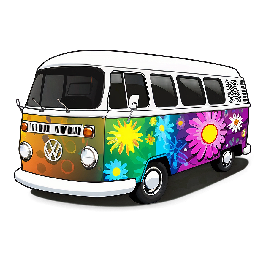 Hippie Van Cartoon Png 79