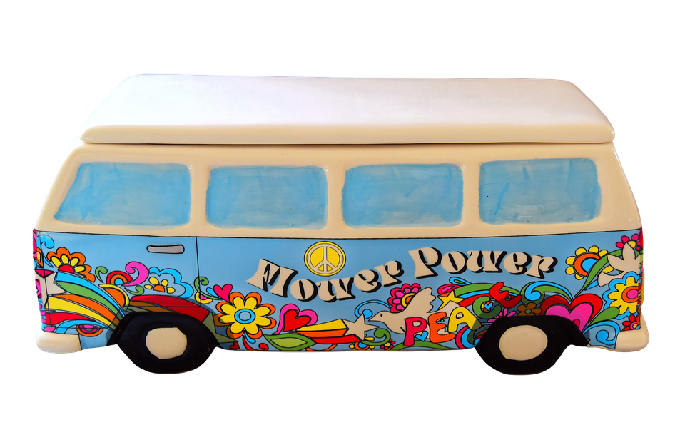 Hippie Van Cookie Jar