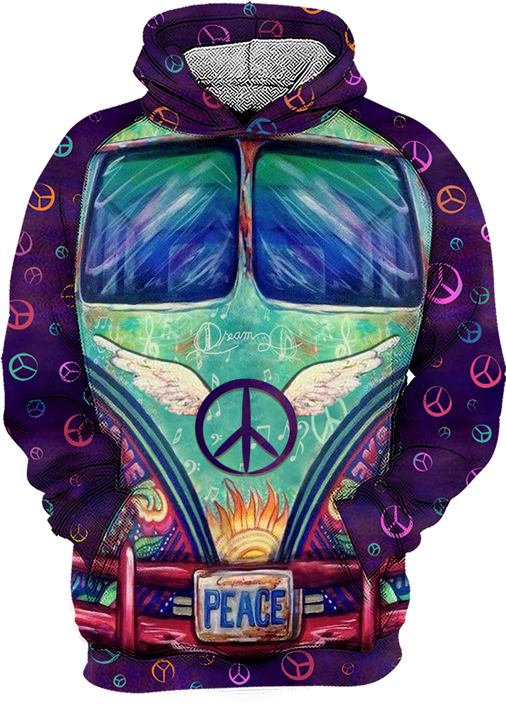 Hippie Van Hoodie Art