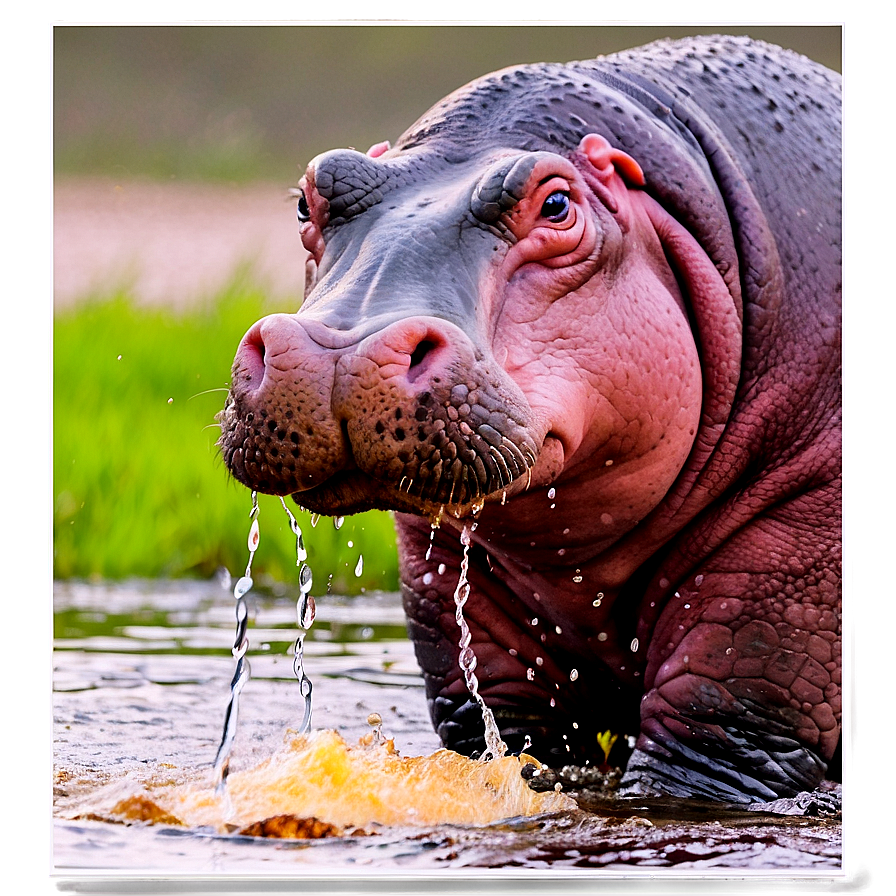 Hippo Bathing Png Fil74