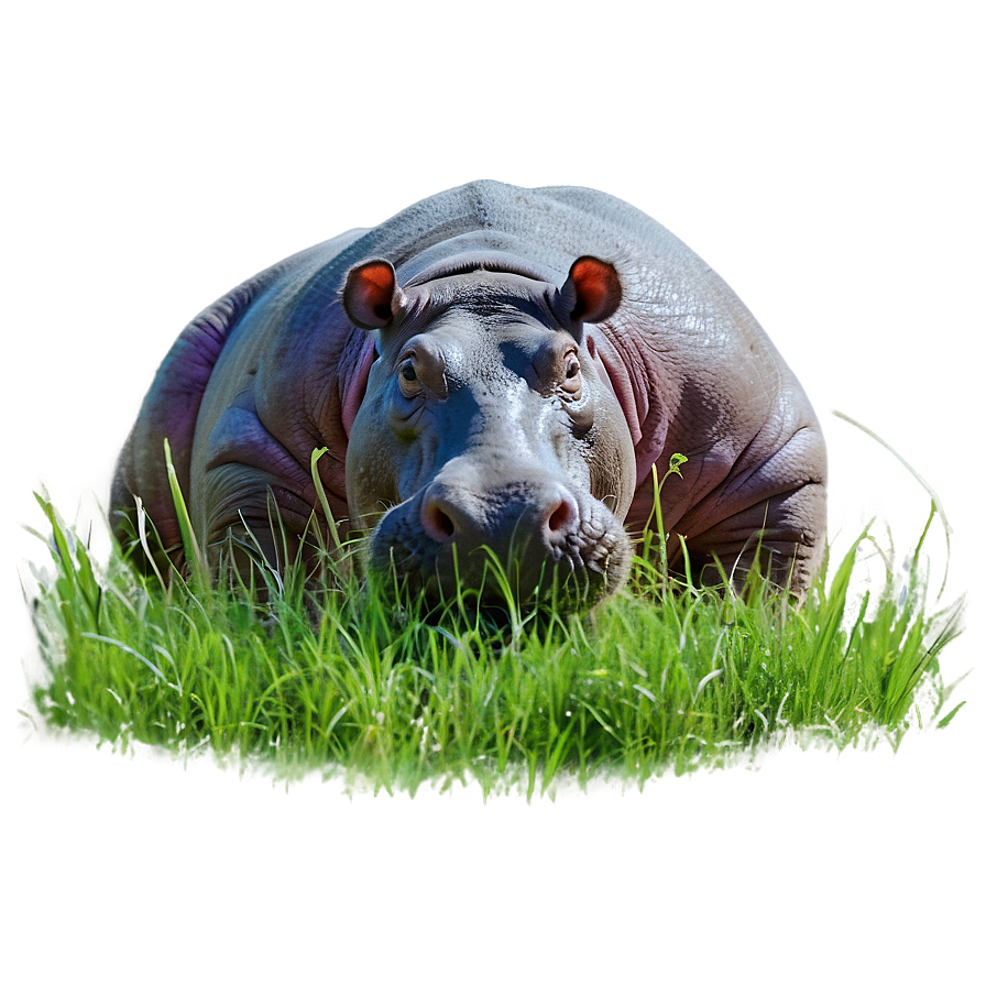 Hippo In Grass Png Ant