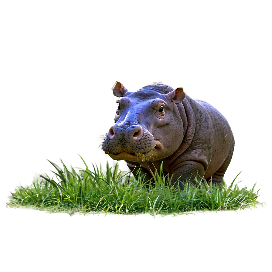 Hippo In Grass Png Hkn