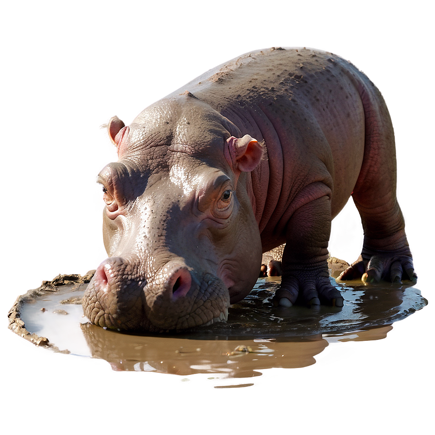 Hippo In Mud Png 37