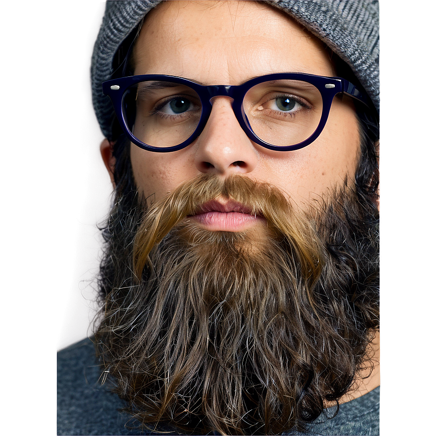 Hipster Beard Fashion Png 05042024