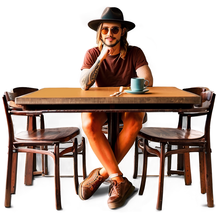 Hipster Cafe Vibe Png 06202024