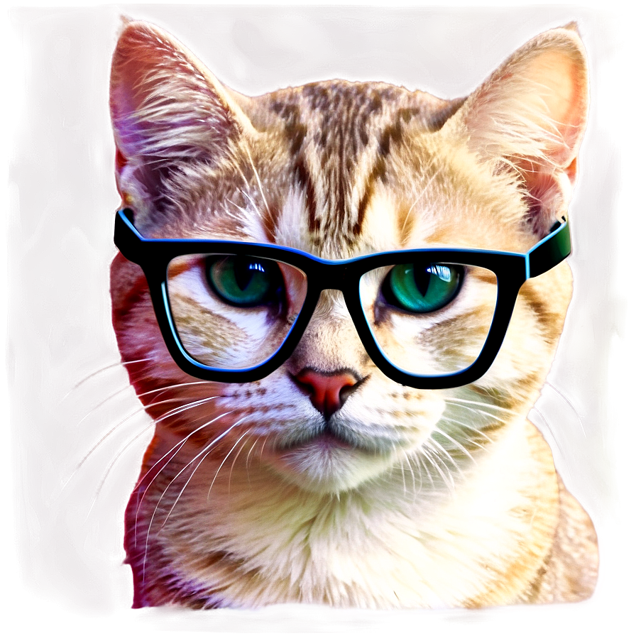 Hipster Cat Filter Png 06282024