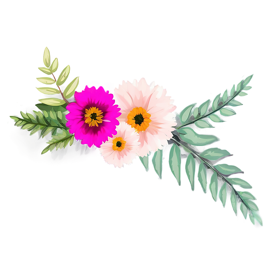 Hipster Indie Flower Png 06252024