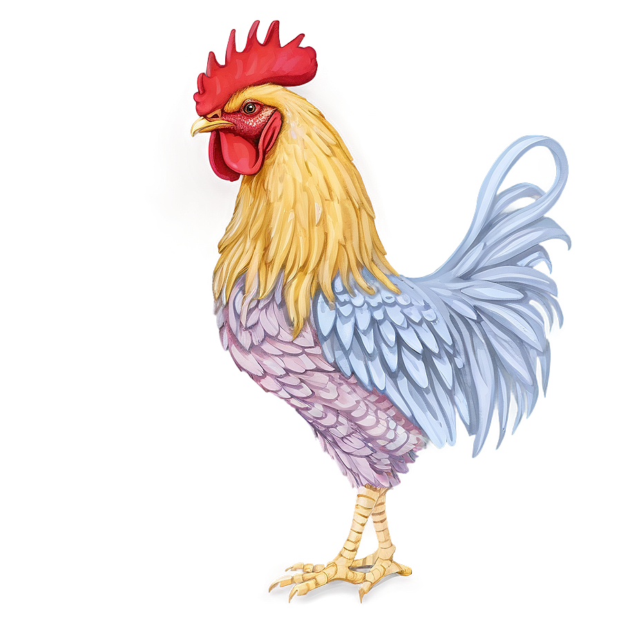 Hipster Rooster Drawing Png 05242024