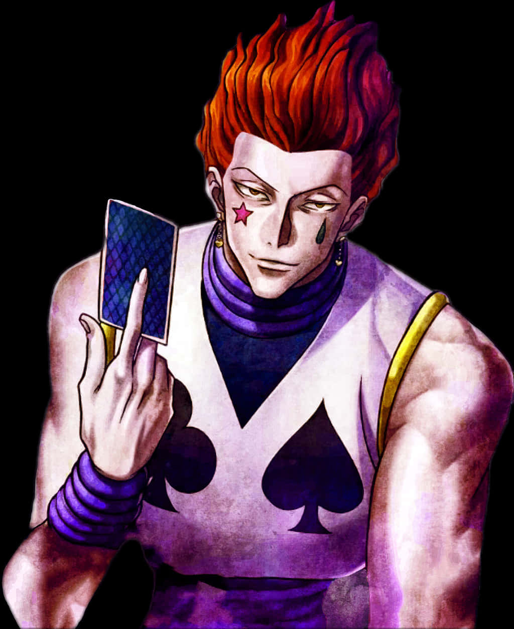 Hisoka Holding Playing Card