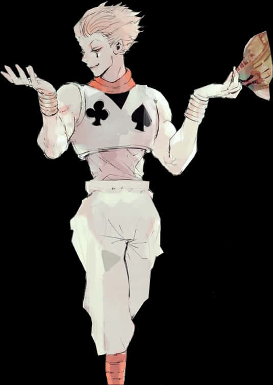 Hisoka Morow Playing Cards Illustration