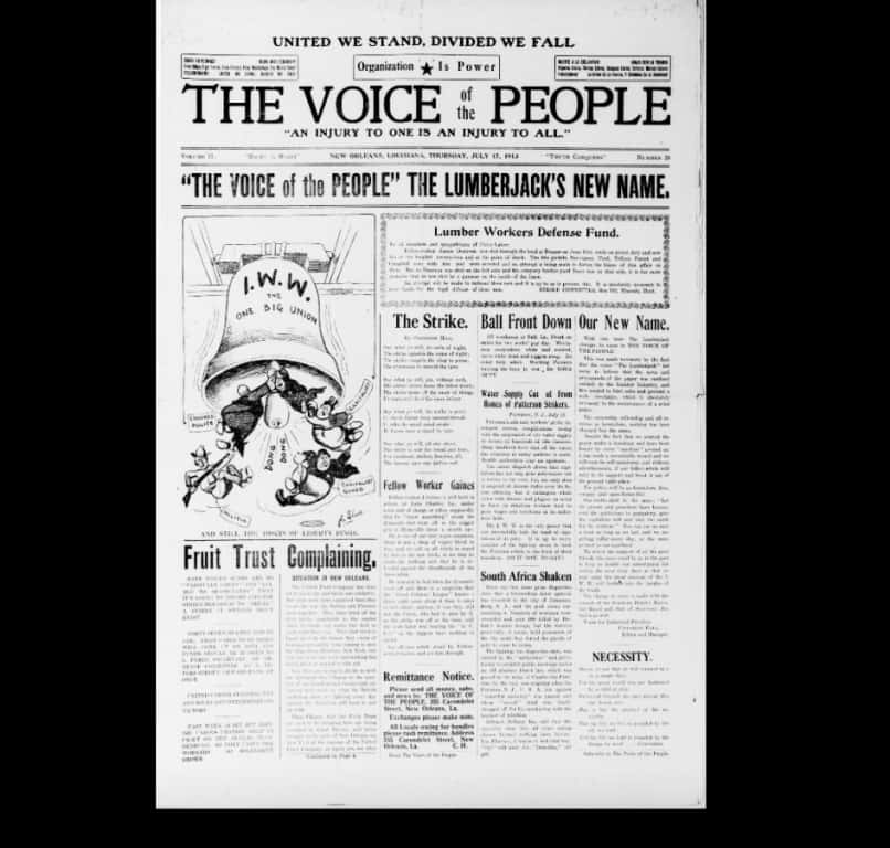 Historic Newspaper The Voiceofthe People